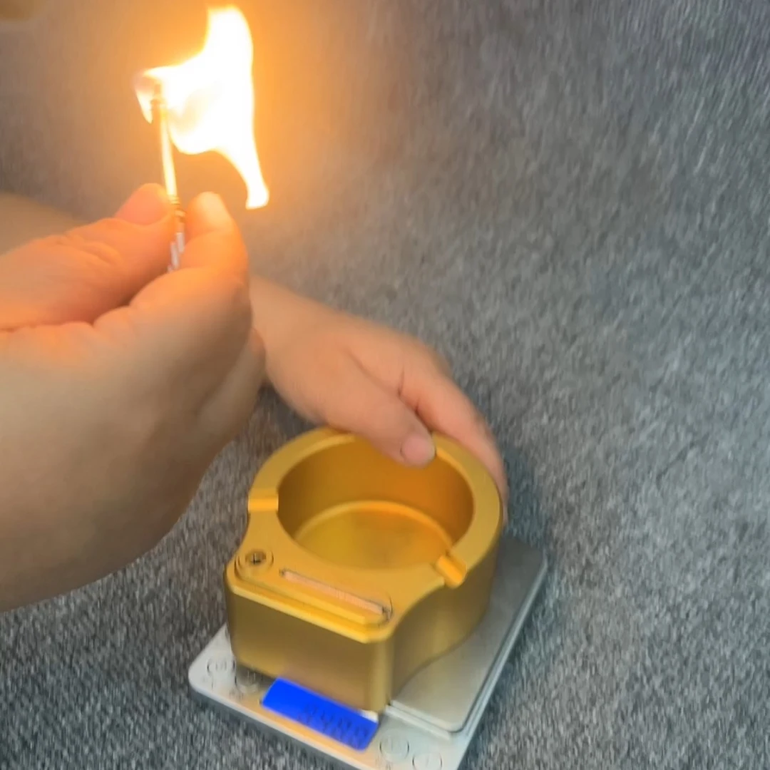 万次火柴烟灰缸打火机客厅办公室创意个性潮流大烟缸过年送礼