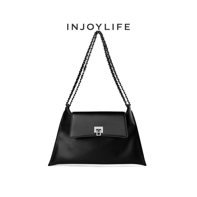 INJOYLIFE流浪包时尚高级包包百搭小众链条包大容量单肩斜挎女包