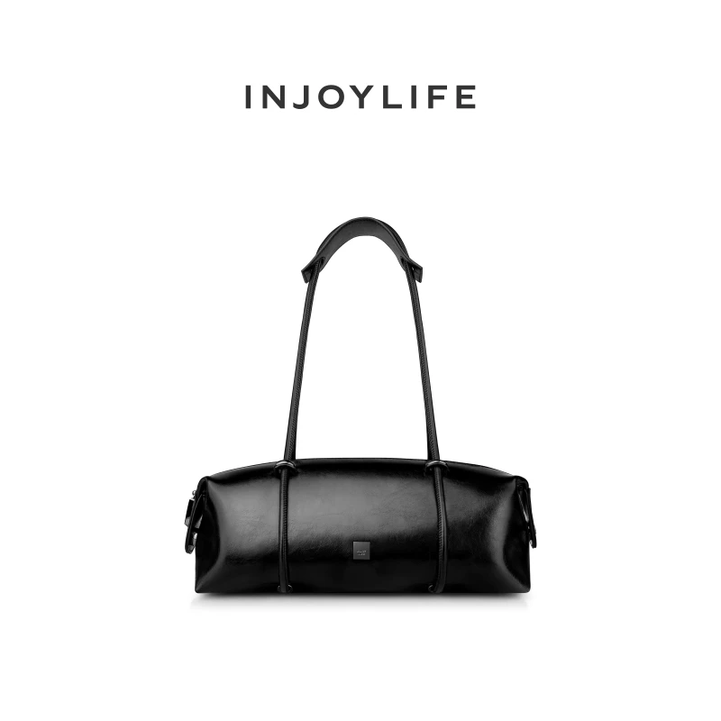 【微瑕专场】INJOYLIFE 裂纹手提包