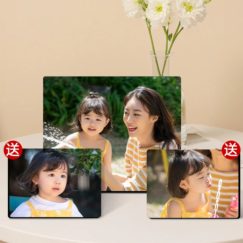 【10寸+8寸+8寸】摆台相框宝宝照全家福婚纱照画框简约长方形框组合