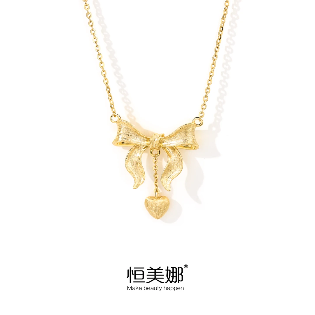 恒美娜 坠链均925银 在逃公主项链气质轻奢时尚百搭少女小众