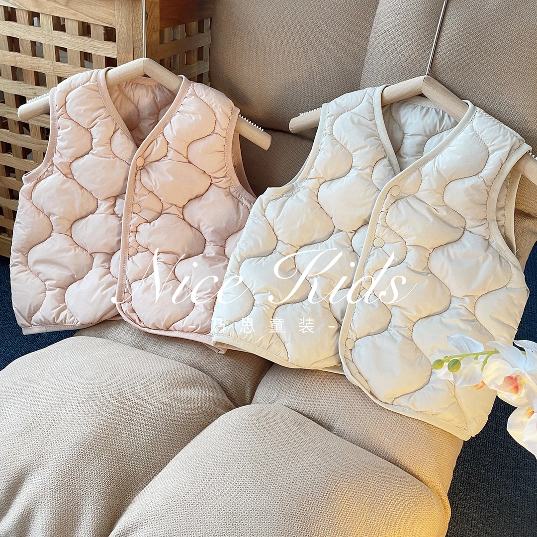 【爆款马甲】新款秋冬季幼儿童装轻薄棉马甲保暖宝宝背心