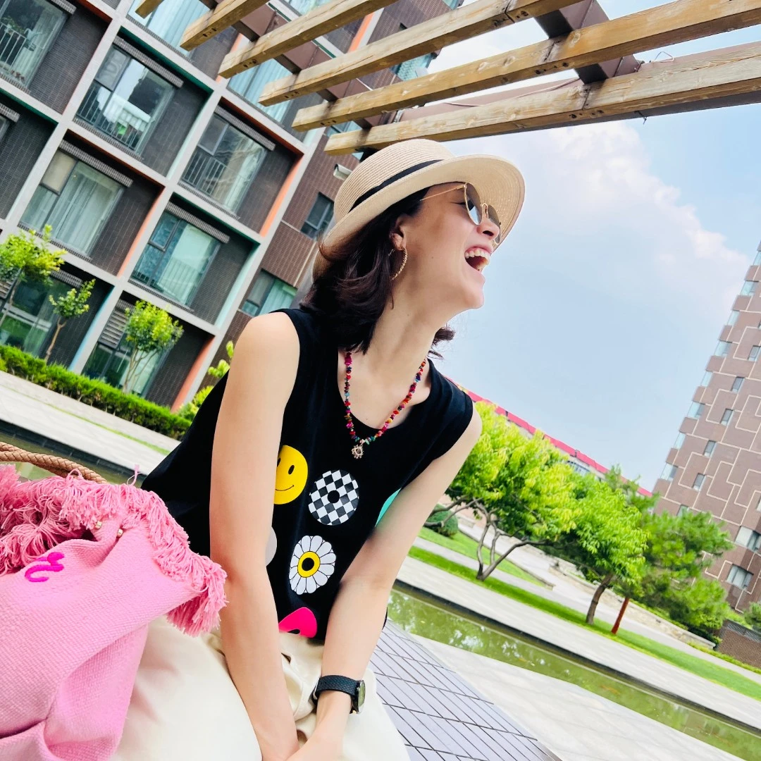 Uboro./语柏尚品重磅纯棉印花款宽松背心 不透 夏季休闲背心62238