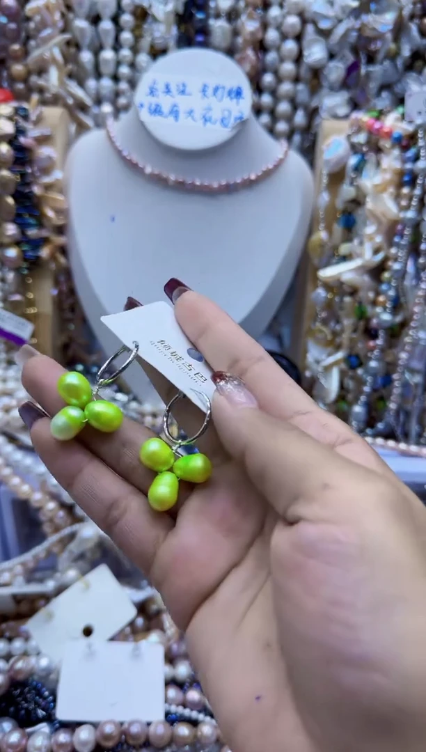 【闪购商品】淡水珍珠耳饰钛钢*