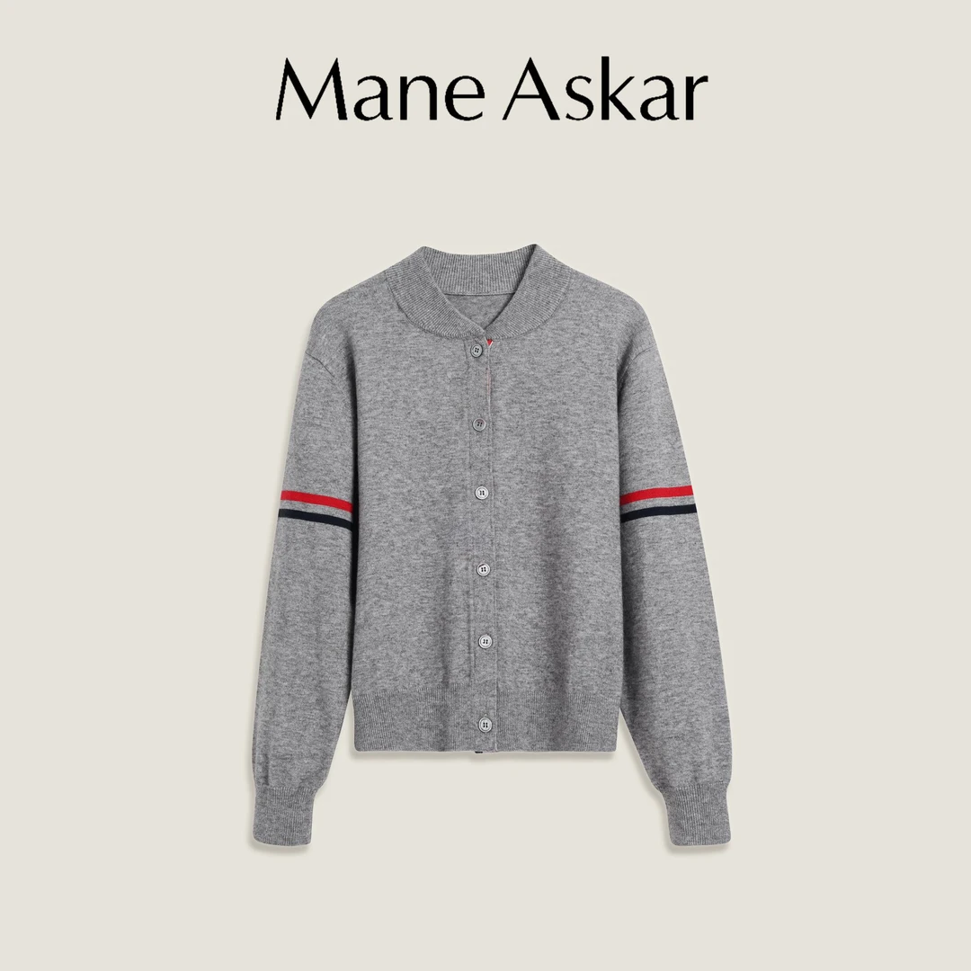 秋季新款时尚简约休闲百搭毛衣开衫女装上衣OK0895