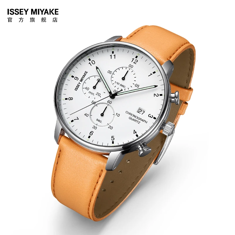 Issey Miyake/三宅一生[品牌专享]C系列简约气质防水石英表情侣表