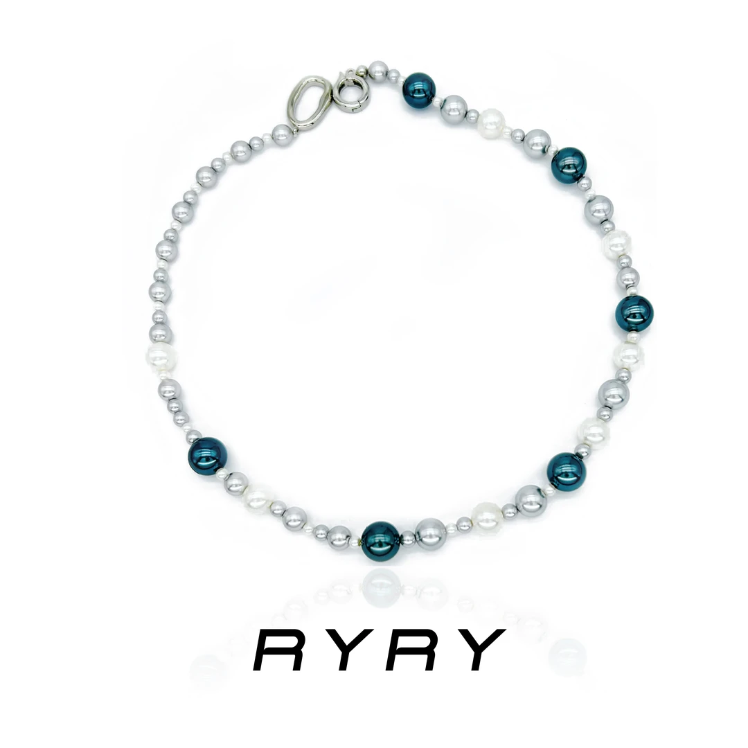 RYRY 铜合金项链 消失的她倪妮同款不规则珠珠项链锁骨项链