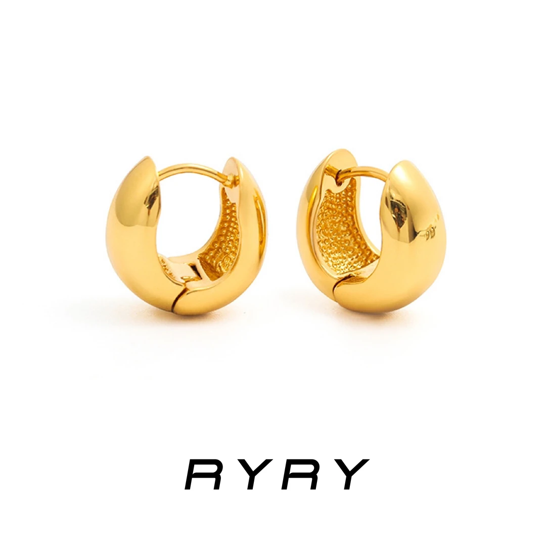 RYRY 铜合金耳饰 欧美ins耳扣经典百搭耳环女高级感大嫂同款