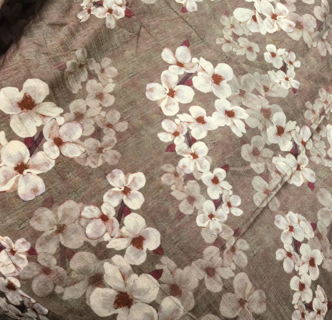 新品上市！轻薄款棉麻！桃花盛开【两米包邮】