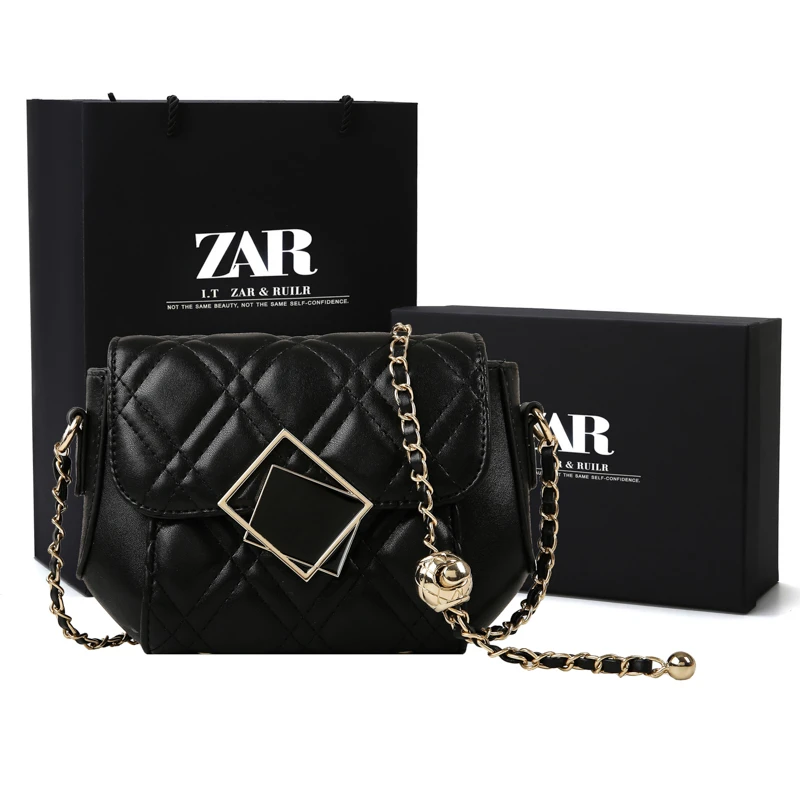 ZAR&RUILR/查瑞娜小众高级感时尚质感链条小包包女百搭单肩斜挎包