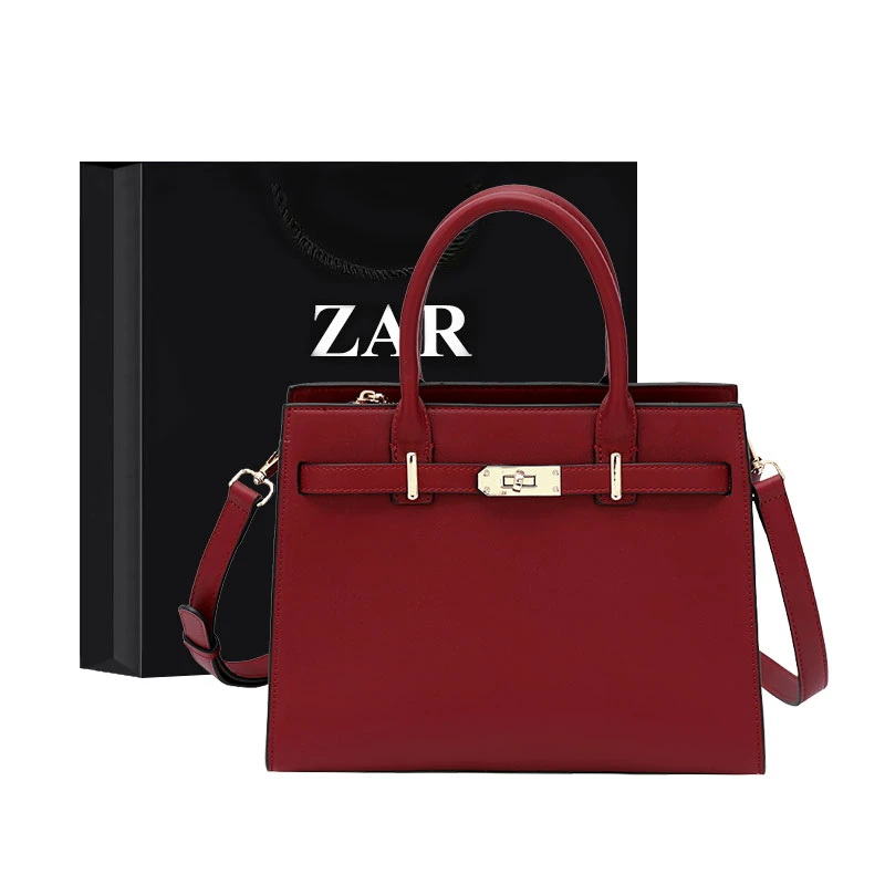 ZAR&RUILR/查瑞娜红色新娘结婚包包潮女士手提包婚包高级感妈妈包
