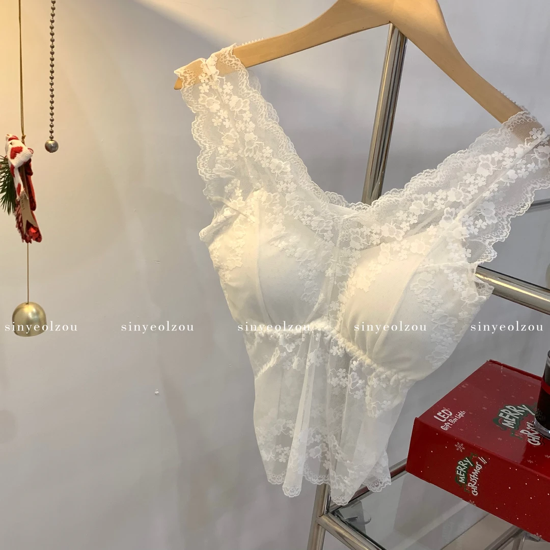 sinyeolzou 万能叠穿蕾丝背心 #3077