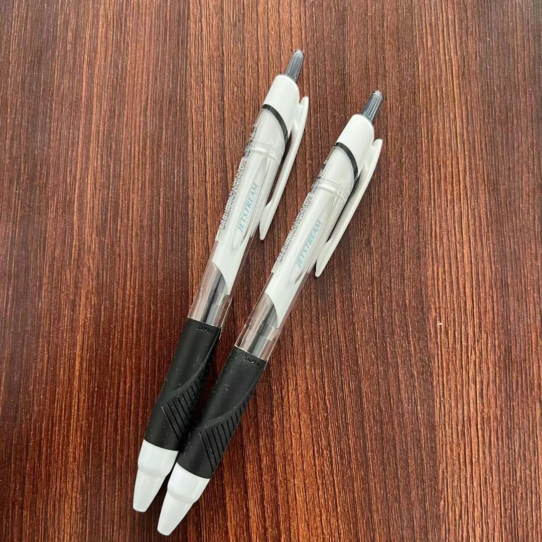 uni/三菱铅笔SXN150按动中油笔学生用jetstream防水笔0.5mm（2支）