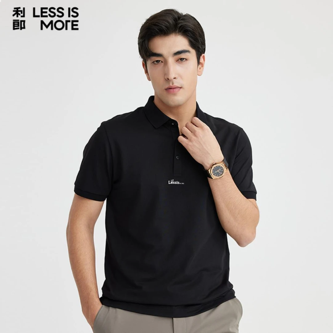 Lilanz/利郎【凉感抗皱】夏季男士速干透气时尚POLO短T (A4XTX104).