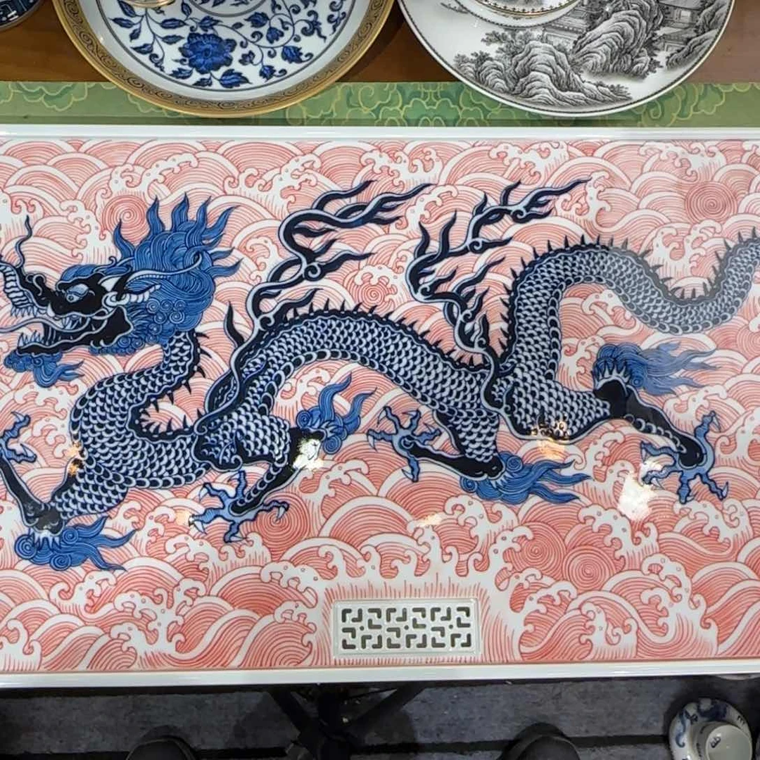 纯手工手绘霸王龙干湿泡台