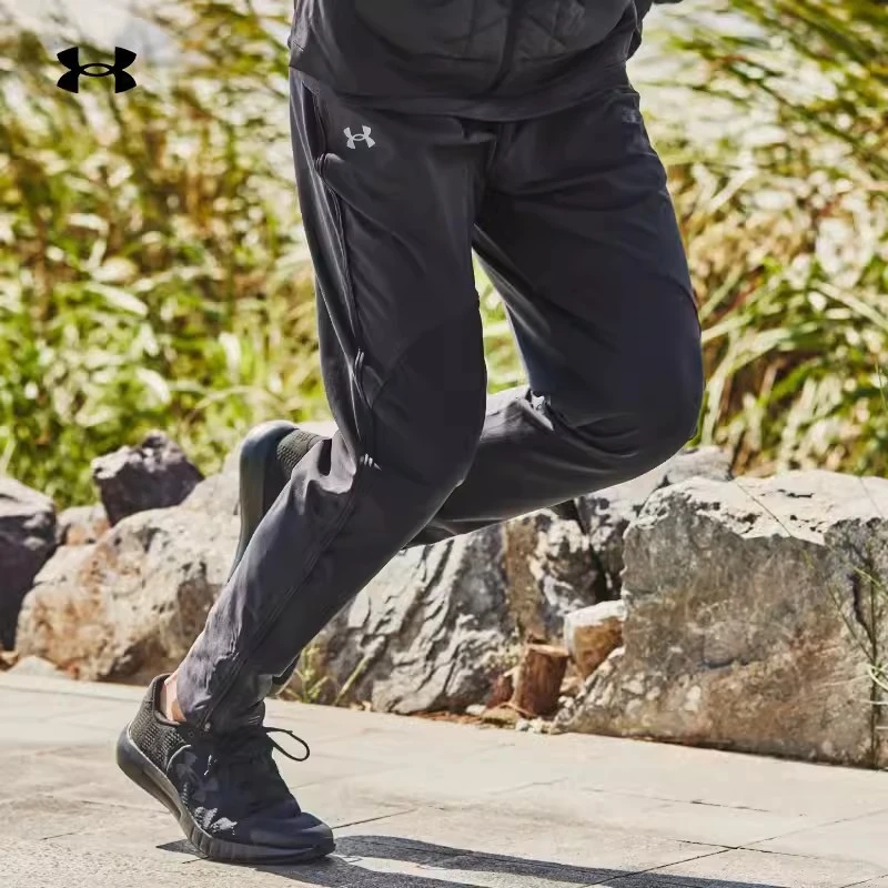 安德玛HeatGear男子速干裤健身训练跑步高弹运动裤休闲薄款长裤