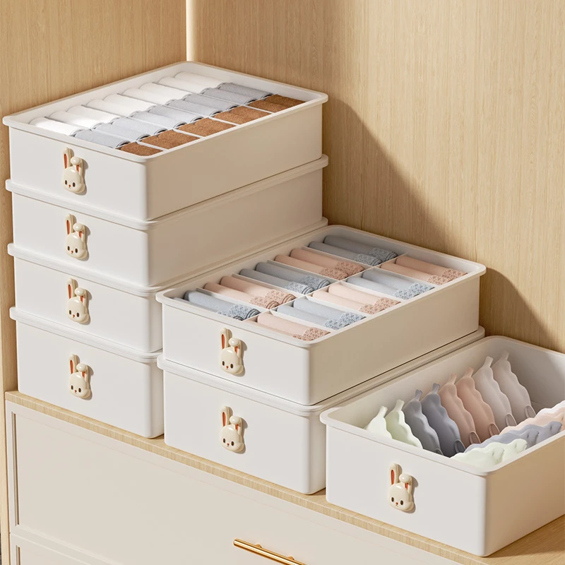 内衣收纳盒三合一放内裤袜子的分格盒整理神器专用装贴身衣物盒子