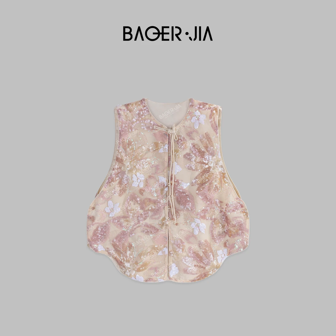 20-【水晶玫瑰】宝儿家BJ37624204夏季穿搭新中式浪漫繁华刺绣马甲