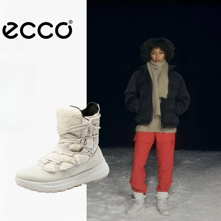 ECCO爱步 雪地靴女款加厚加绒冬季防水新款时尚厚底赛冬 420163