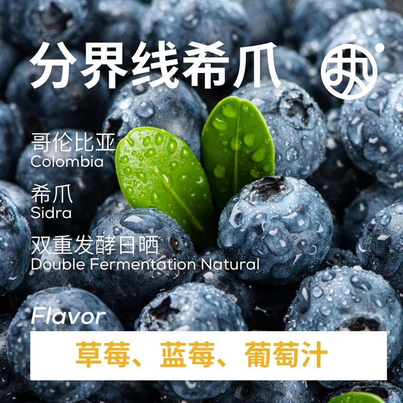 红标【分界线希爪】哥伦比亚DIVISO双重发酵日晒精品手冲咖啡豆大促