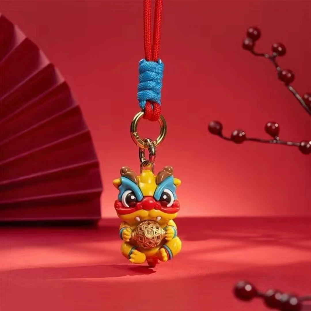 现货转转龙挂件龙年生肖赚钱龙把件钥匙扣挂件开门红汽车摆件