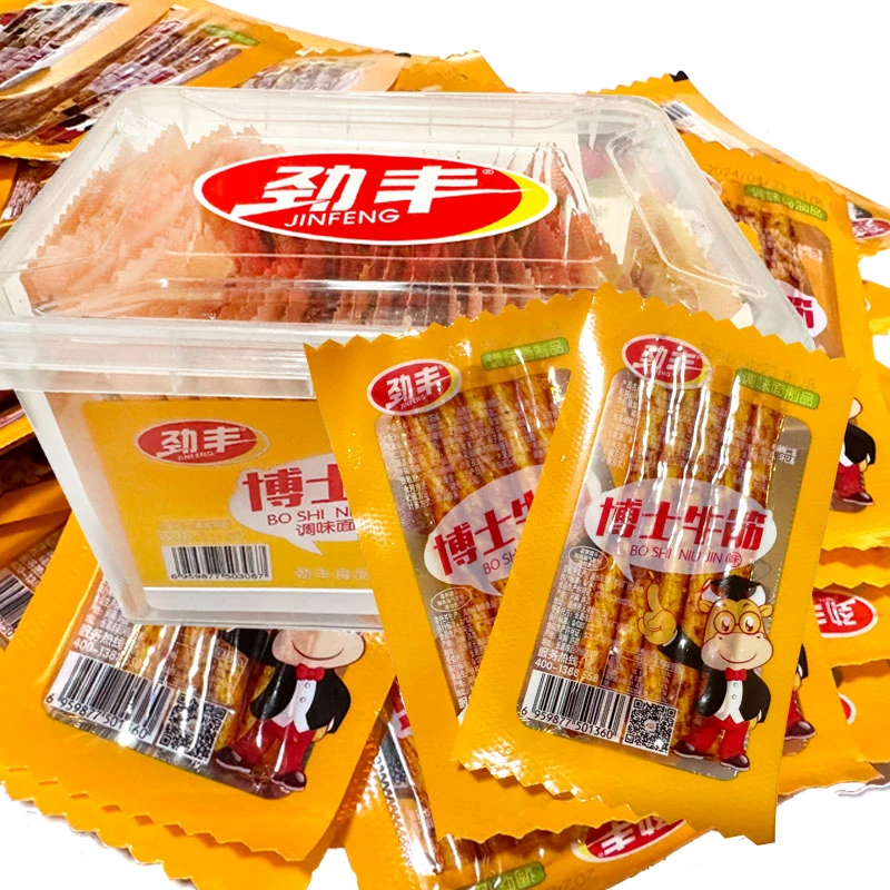 劲丰博士牛筋辣条8090后儿时怀旧校园麻辣素牛筋校园面筋零食小吃
