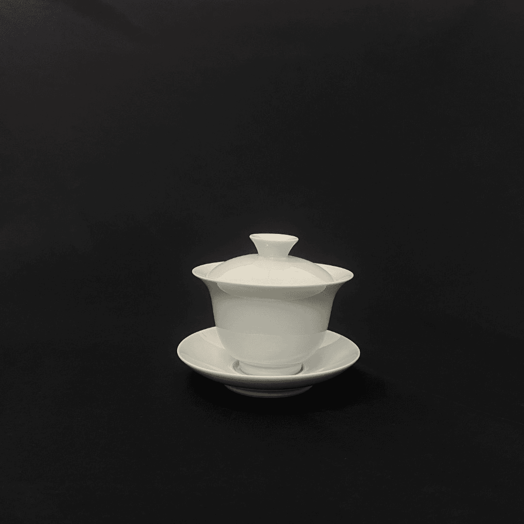 专享【赠品勿拍】江水茶器 白瓷小盖碗