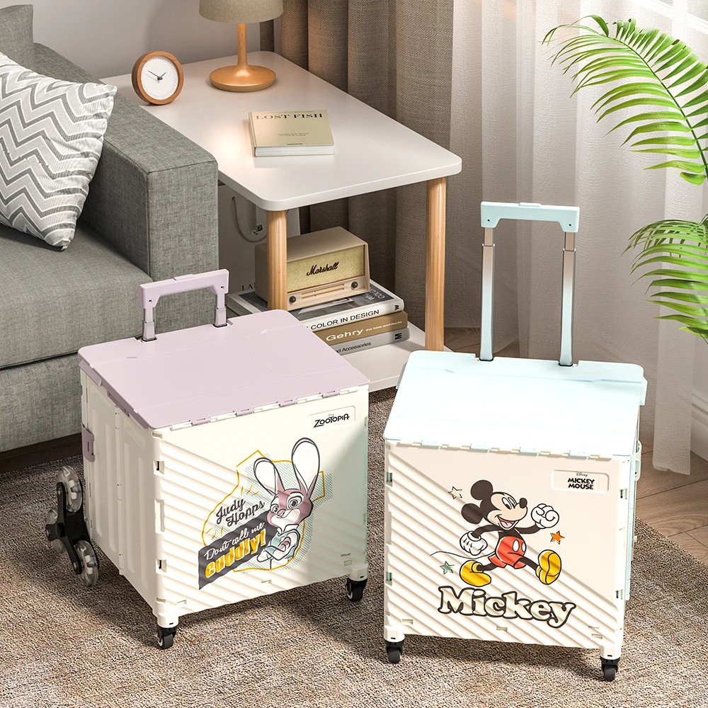 Disney/迪士尼新升级米奇朱迪警官系列收纳露营购物车颜值大容量