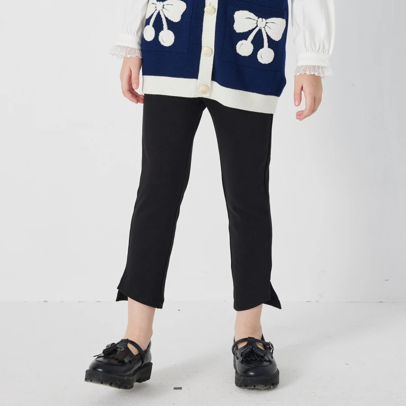 [商场同款]EP雅莹童装秋女童新款洋气简约单色长裤气质休闲裤