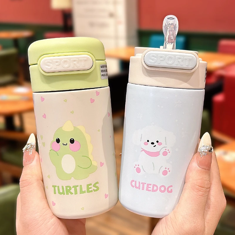 保温杯便携小巧迷你吸管杯小容量杯子吸管便携学生杯子儿童水杯