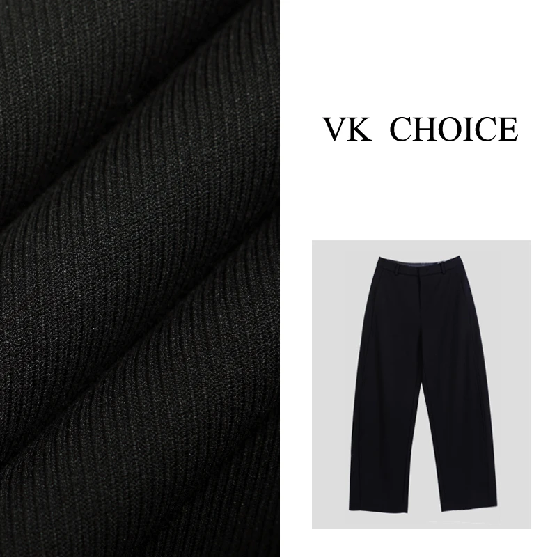 淇老板VK CHOICE“满分心动”设计师简约宽松垂感直筒香蕉裤K621