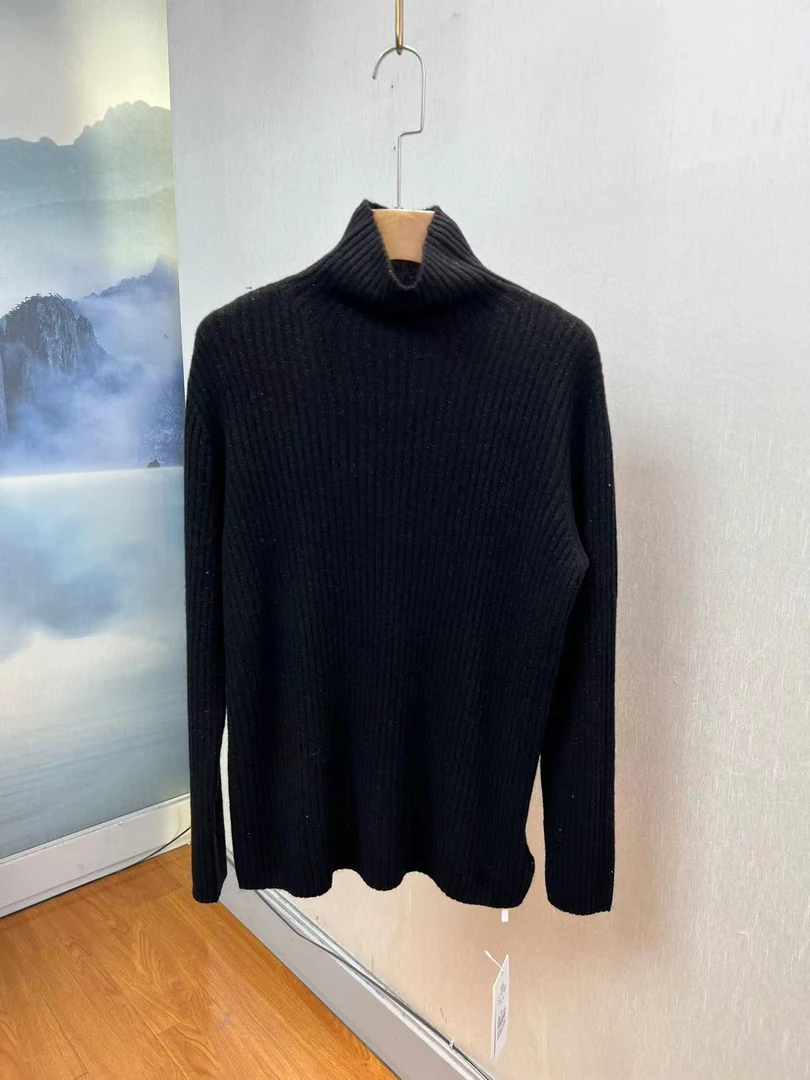 【向前向后3店】 高领百搭羊毛套头简约针织衫 XQ-859