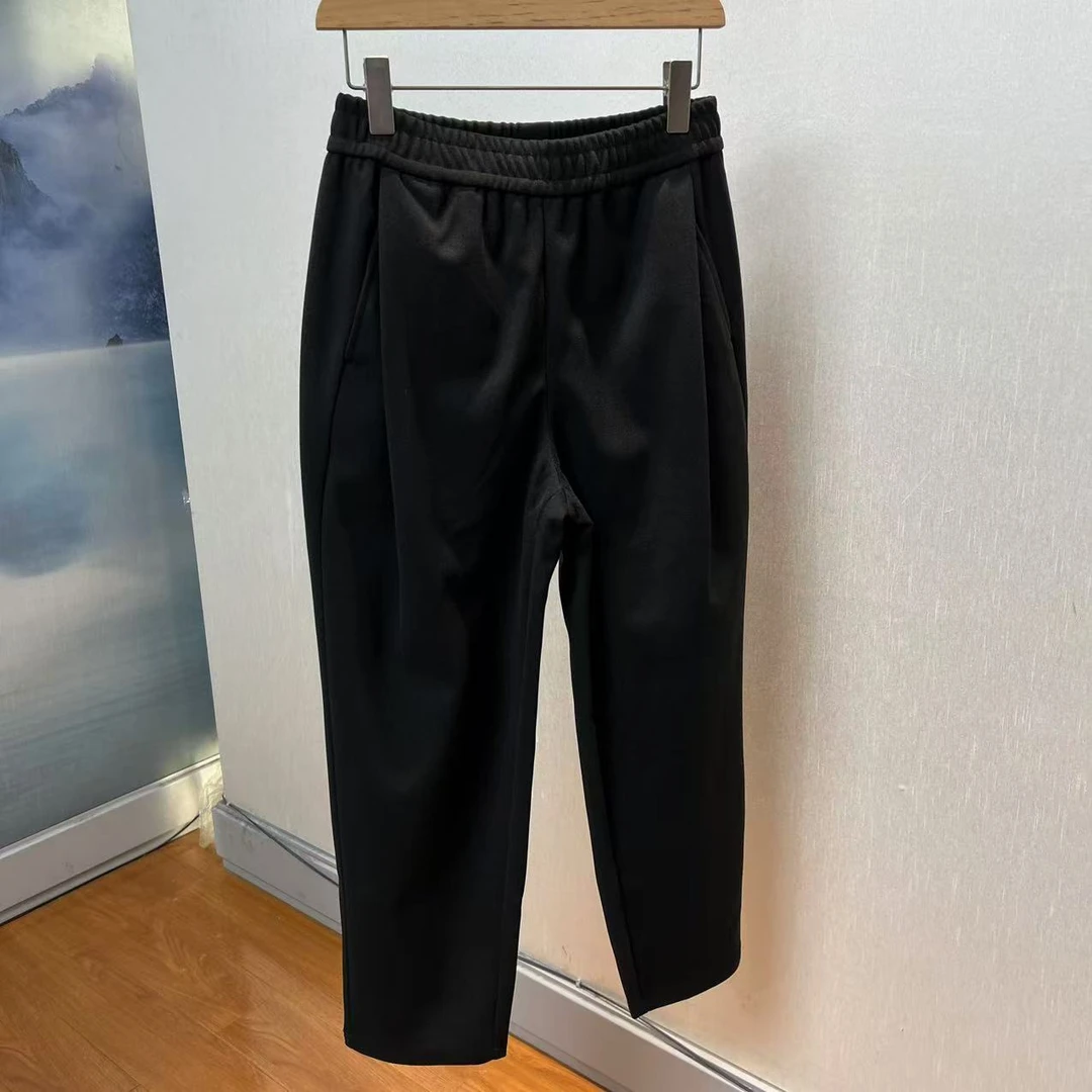 【向前向后3店】 春秋舒适百搭简约休闲哈伦毛呢裤 A-048