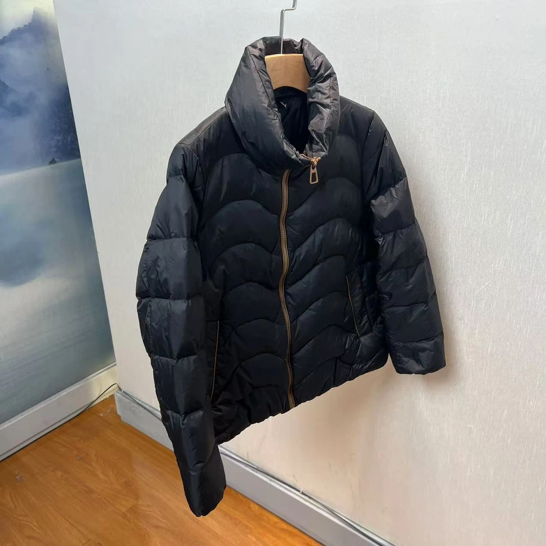 【向前向后3店】白鸭绒波浪纹时尚冬季百搭羽绒服 XQ-810