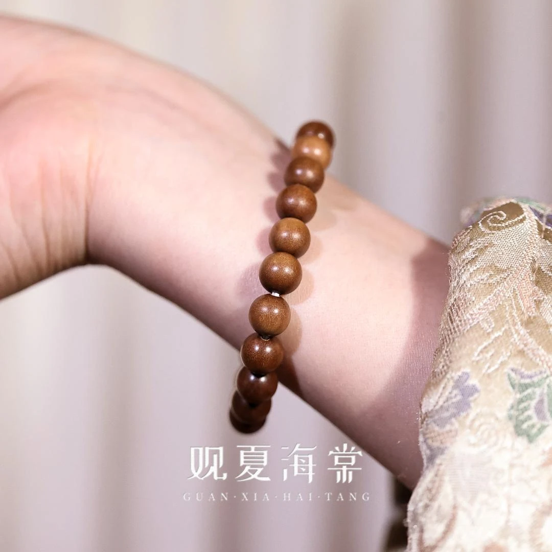 【香觅】迈索尔老山檀素圈手串（多样性发）