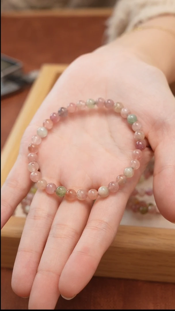 【闪购商品】碧玺手串未镶嵌碧玺素圈手串（多样性发）