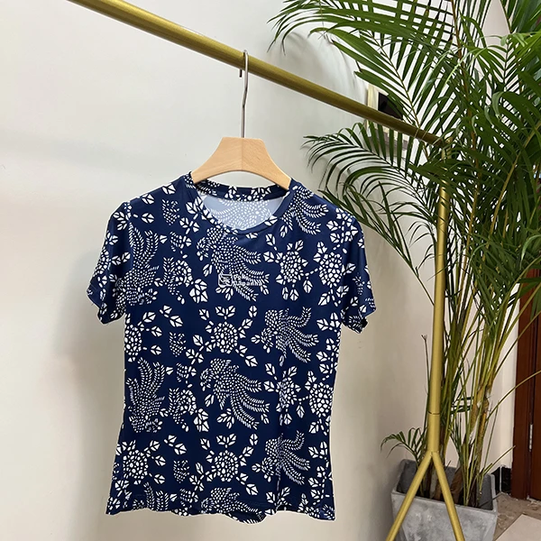 【亏米引流】柔软超薄超弹裸感速干显瘦扎染运动健身显瘦短袖8866