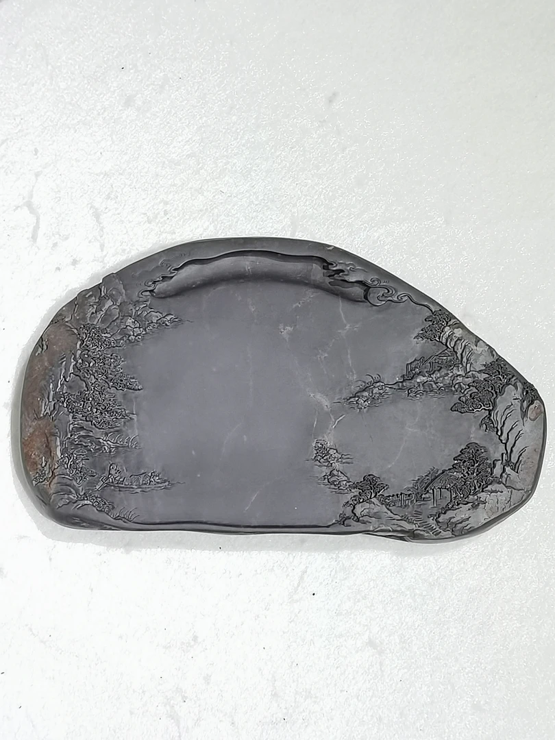端砚-平湖泛舟砚-老坑