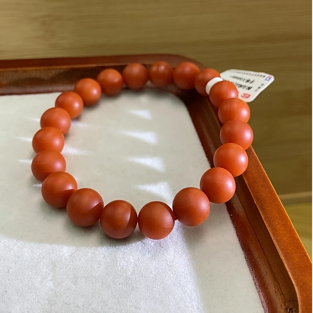 保山南红圆珠单圈（哑光）10mm+ 多样性发一