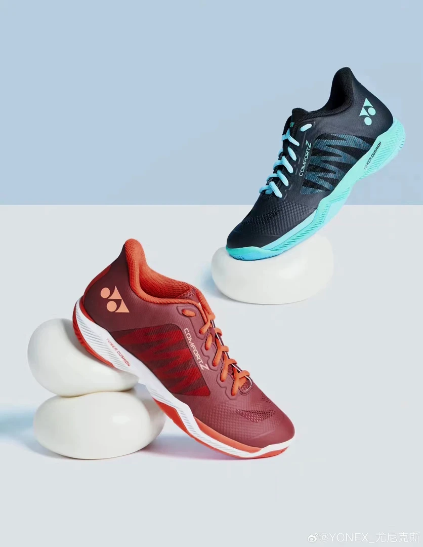 YONEX/尤尼克斯CFZ3羽毛球鞋 红色 王昶同款减震防滑专业男款透气