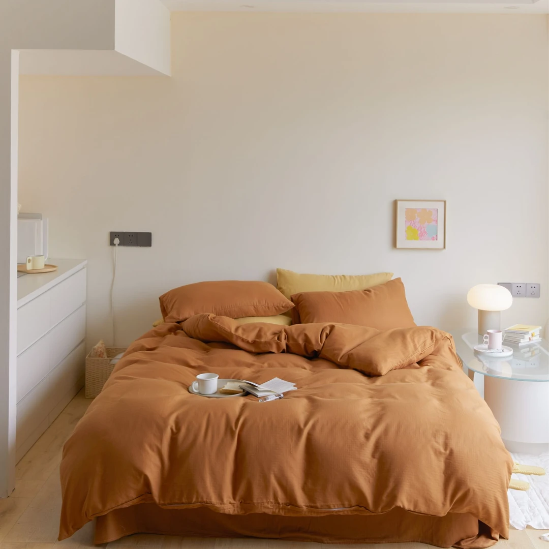 轻奢学生a类全棉高密双层纱四件套加厚三件套床上用品床品套件