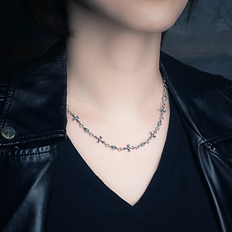 NATIVE STRANGER 链子925银 Resist元素花式项链情侣轻奢时尚个性