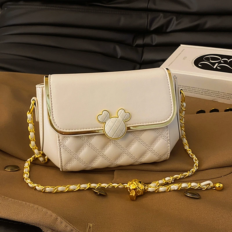 长22高15厚9 时尚女包单肩斜挎包女包轻奢百搭肩包 7998白