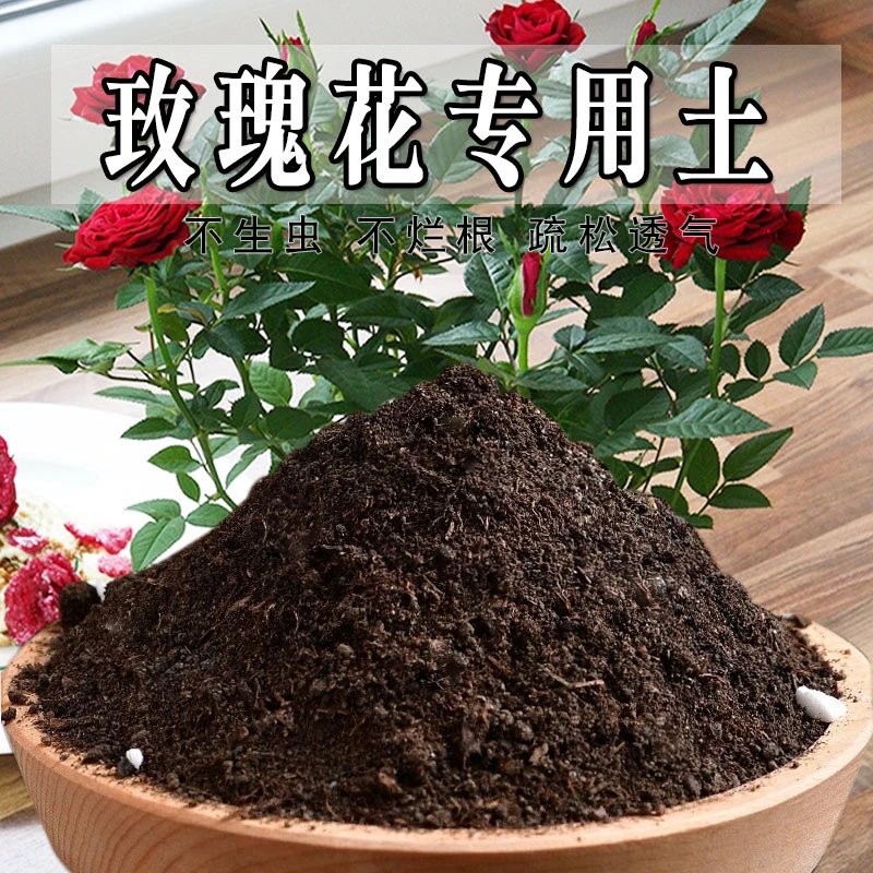 玫瑰花专用土月季玫瑰专用营养土养花种花土通用型种植土酸性肥料
