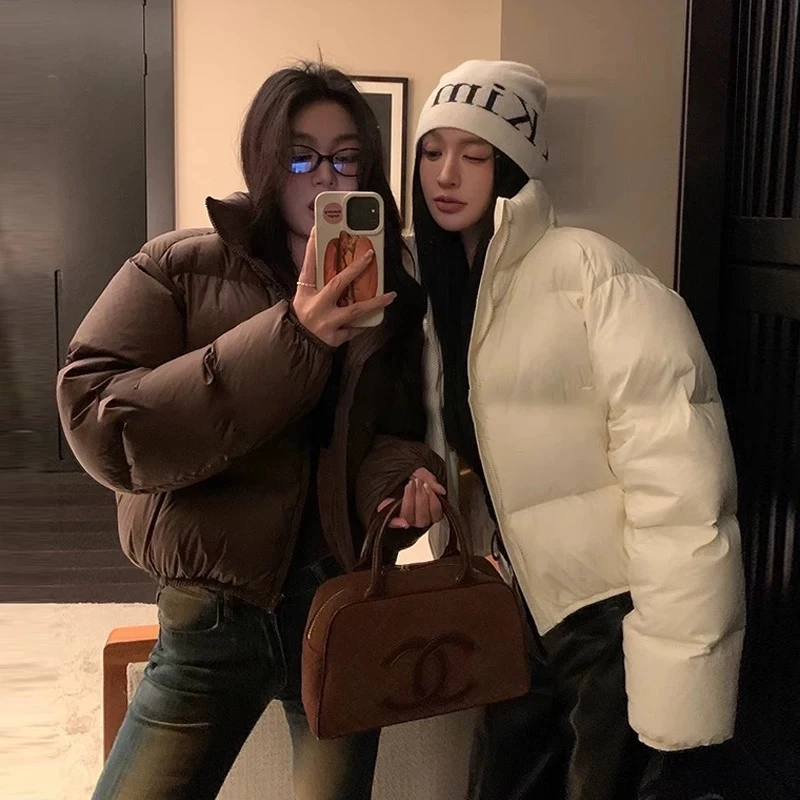 【糖宝专属】冬季新款肯豆风棉服女短款宽松小个子面包服外套潮