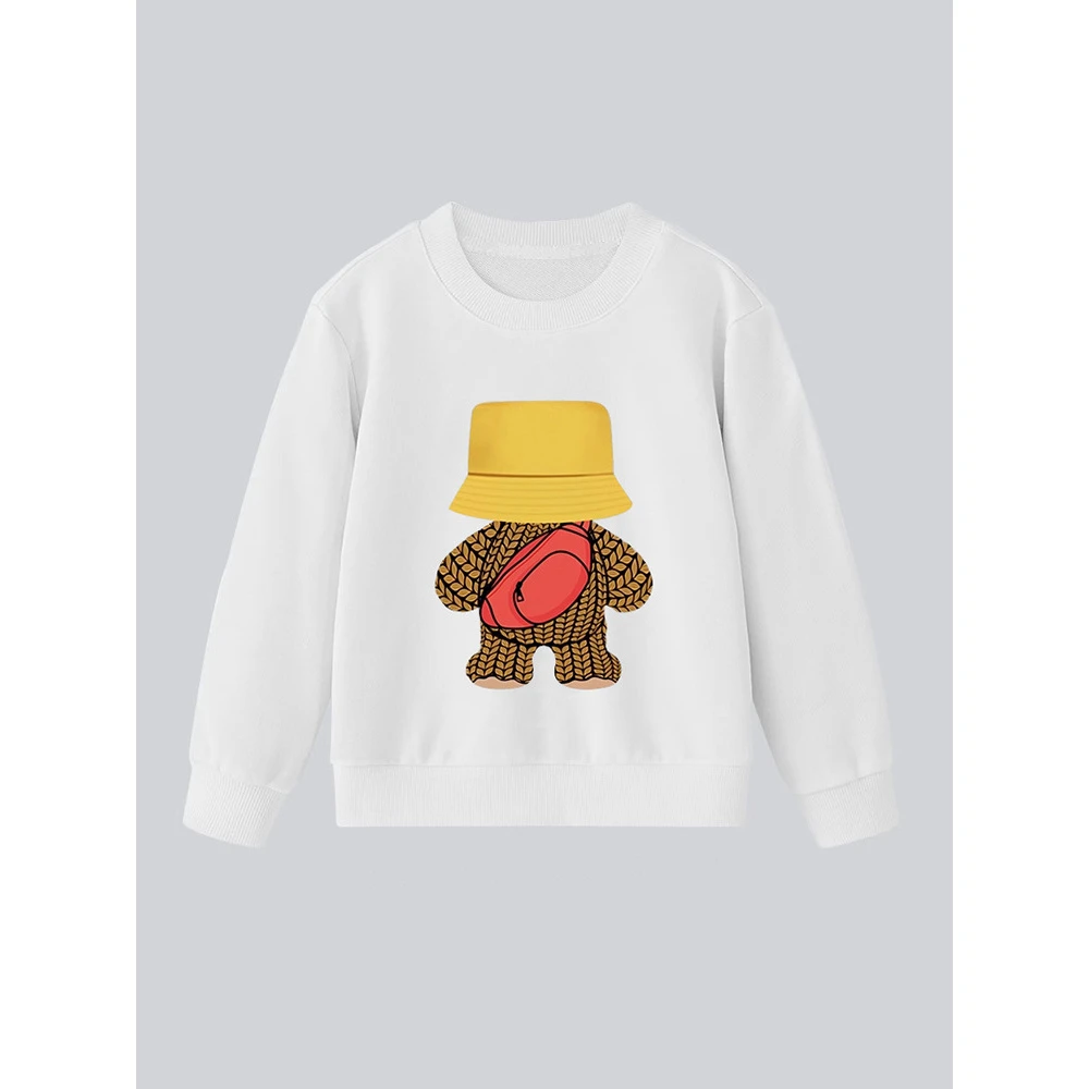 爆款儿童卫衣秋季2025年新款男童女童宽松圆领休闲长袖上衣