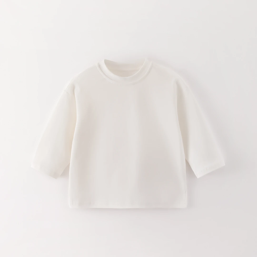 儿童长袖打底衫内搭女中小童简约套头上衣ZD253