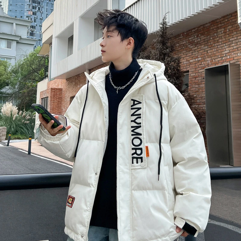 棉衣外套男士冬季加厚连帽棉服男美式潮牌保暖防寒冬装晋江棉袄