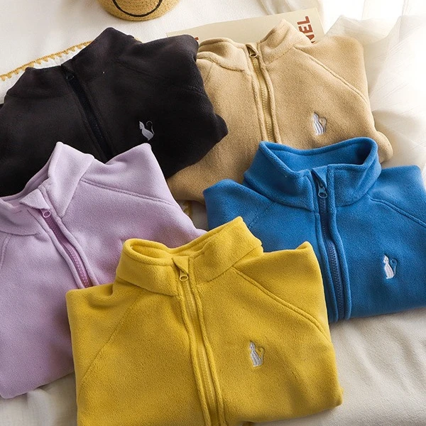 秋冬季新款中小童时尚儿童奥粒绒外套双面加绒男女秋冬保暖外套