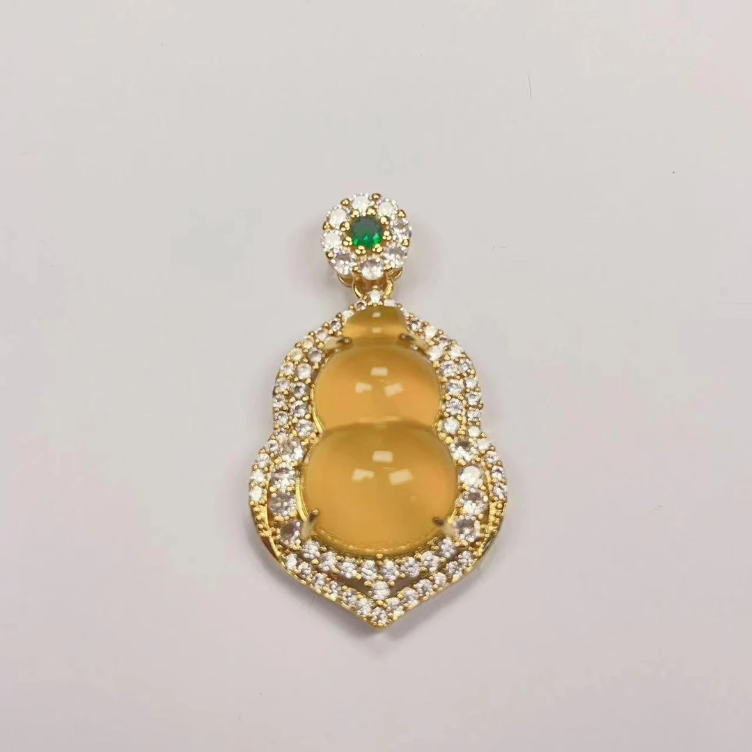 【专柜正品】科罗拉多帝王黄葫芦豪镶吊坠